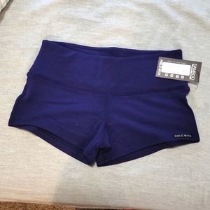 NwT Public Myth Bamboo Booty Shorts - Grape, size Large